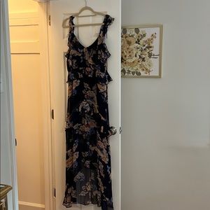 Navy floral maxi